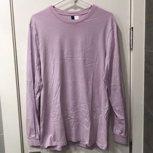 Long sleeve lavender T
